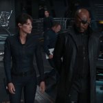 Maria Hill Nick Fury Cobie Smulders Samuel L. Jackson