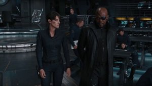 Maria Hill Nick Fury Cobie Smulders Samuel L. Jackson
