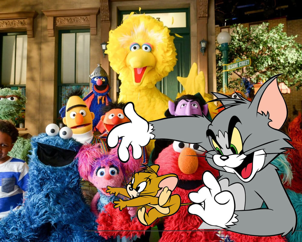 Sesame Street Tom and Jerry