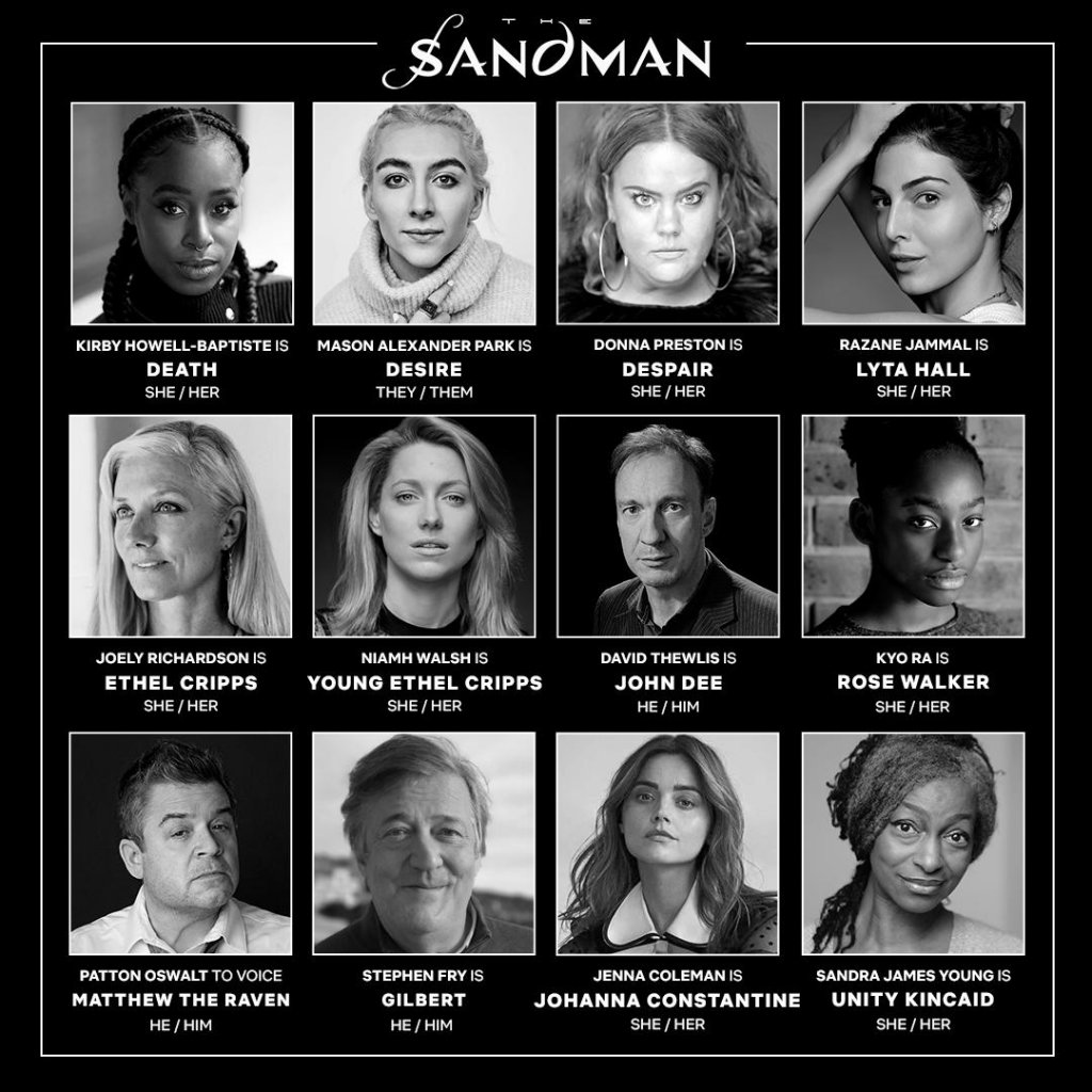 Warner Brothers TV announces twelve new cast members for Netflix series The Sandman