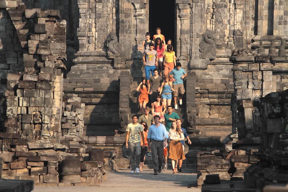 The Philosophers, shot in various historical sites in Indonesia