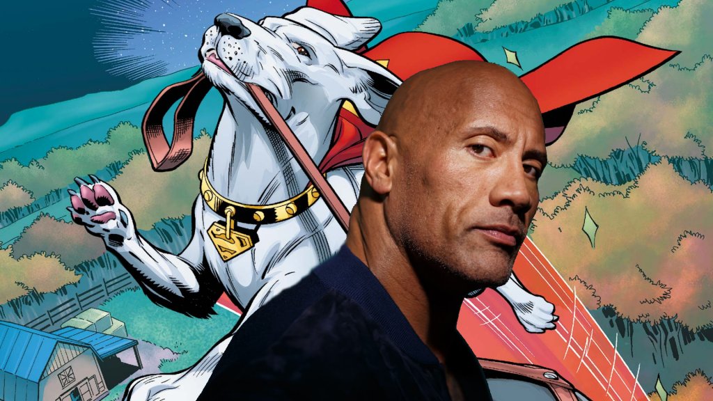 Dwayne Johnson voices Krypto the Superdog in DC League of Super-Pets
