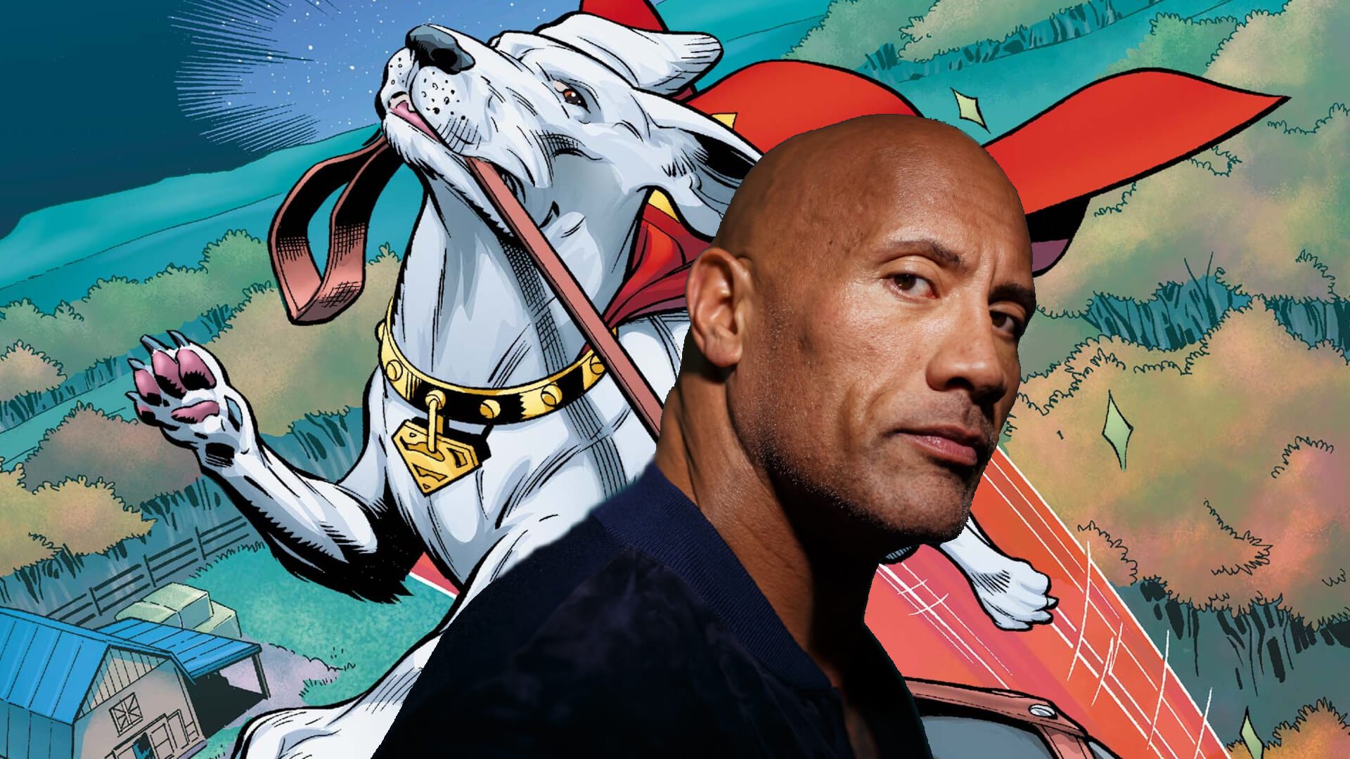 Dwayne Johnson voices Krypto the Superdog in DC League of Super-Pets