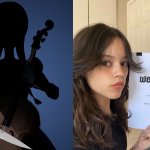 Actress Jenna Ortega holding script to Tim Burton Netflix series Wednesday, cast as Wednesday Addams