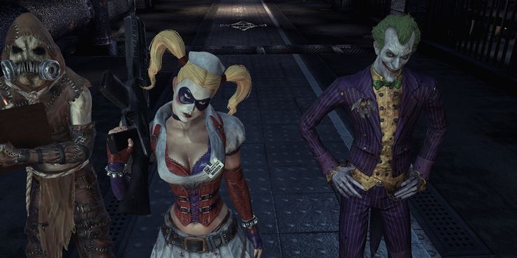 Scarecrow-Harley-Quinn-and-the-Joker-in-Batman-Arkham-Asylum - STARBURST  Magazine