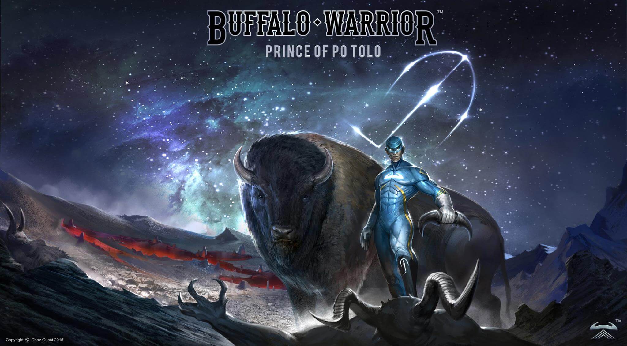 Buffalo Warrior artwork by Chaz Guest