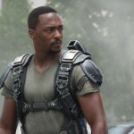 Anthony Mackie as Sam Wilson/Falcon in Captain America: The Winter Soldier