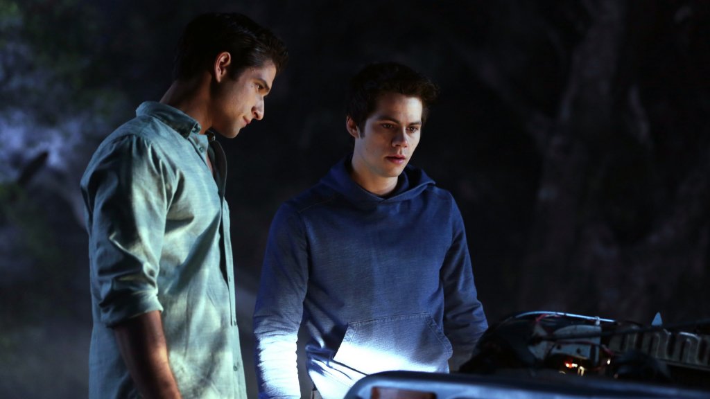 Dylan O'Brien and Tyler Posey in MTV Series Teen Wolf 