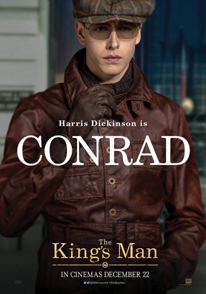 Harris Dickinson as Conrad character poster in The King's Man 2021