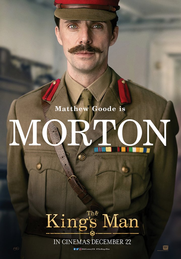 Matthew Goode as Morton character poster in The King's Man 2021