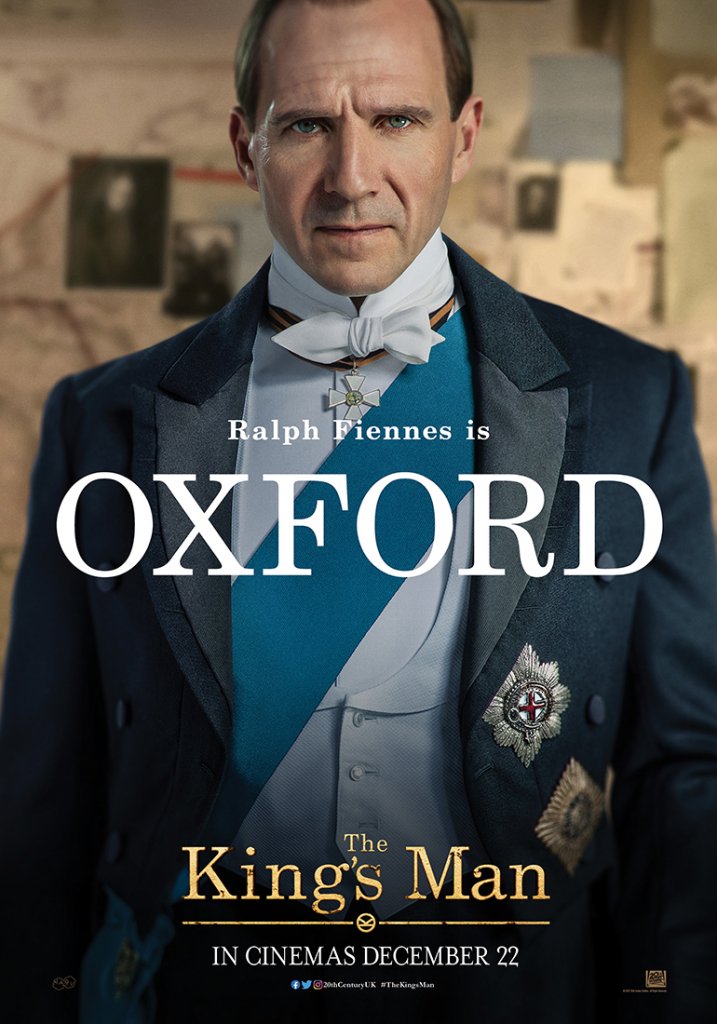 Ralph Fiennes as Oxford character poster in The King's Man 2021