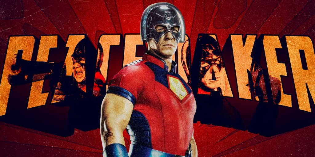John Cena as Peacemaker in character poster for The Suicide Squad 2021