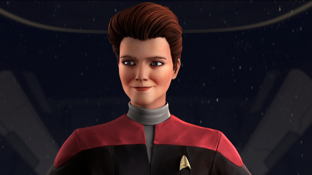 Kate Mulgrew voices Voyager Captain Janeway in Star Trek Prodigy