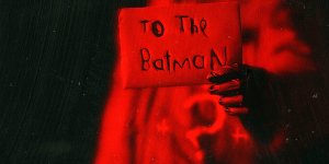 To the Batman on envelope handed by Riddler in The Batman by Matt Reeves