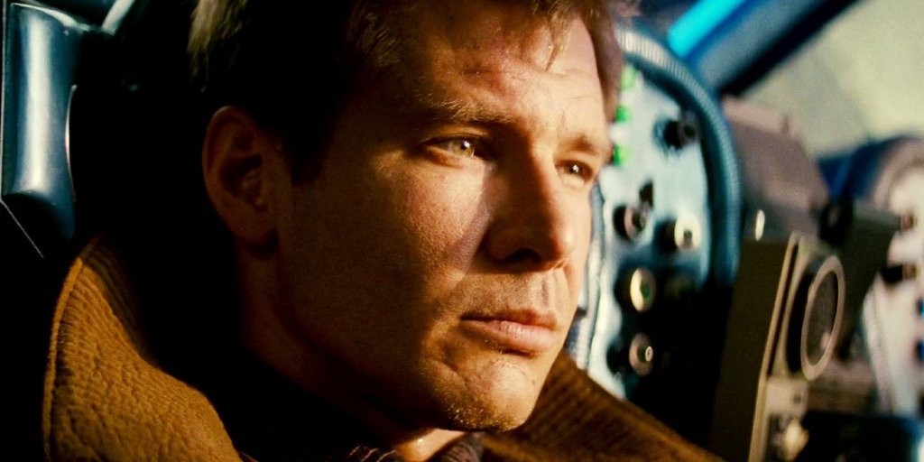 Harrison Ford as Deckard in Blade Runner from Ridley Scott