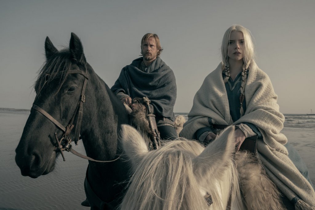 Alexander Skarsgard and Anya Taylor-Joy in Robert Eggers The Northman