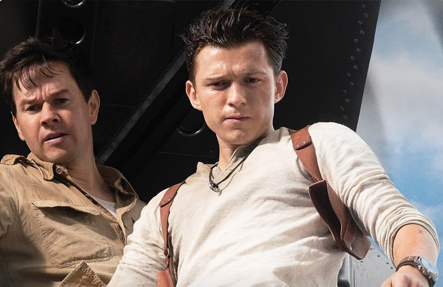 Tom Holland and Mark Wahlberg as Nathan Drake and Sully in Uncharted movie trailer 2