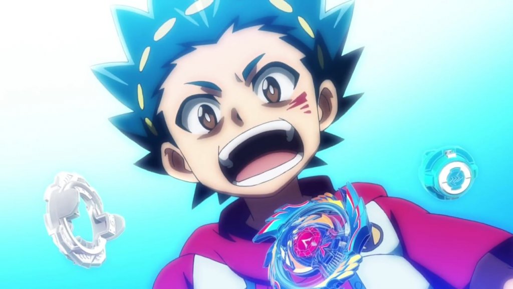 Bakuten uses Beyblade in anime