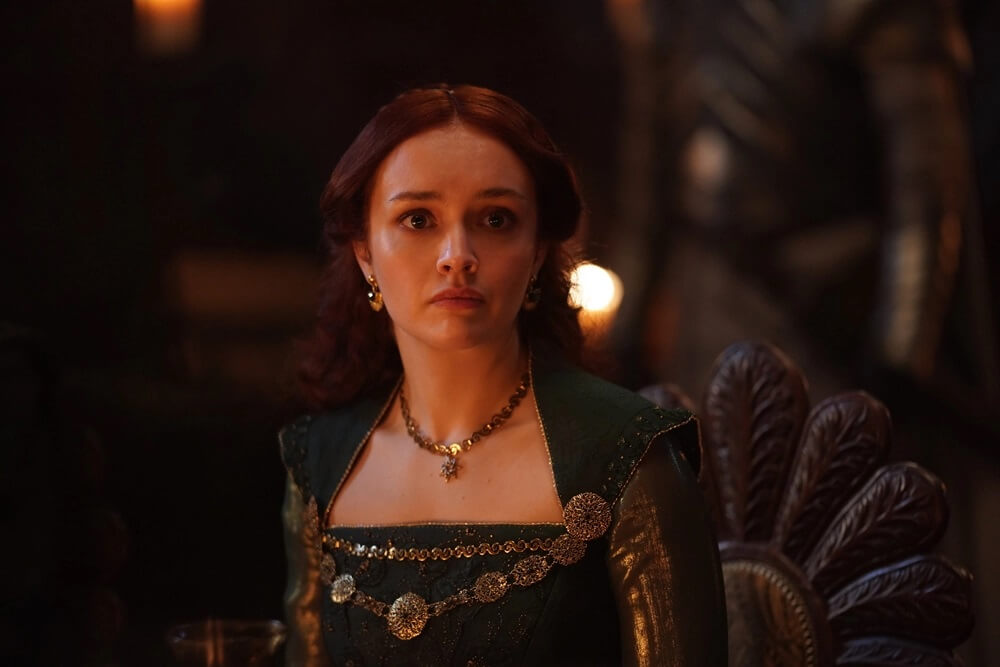 Olivia Cooke as Alicent Hightower in house of the dragon