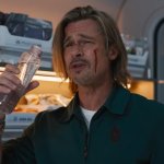Brad Pitt as assassin in Bullet Train