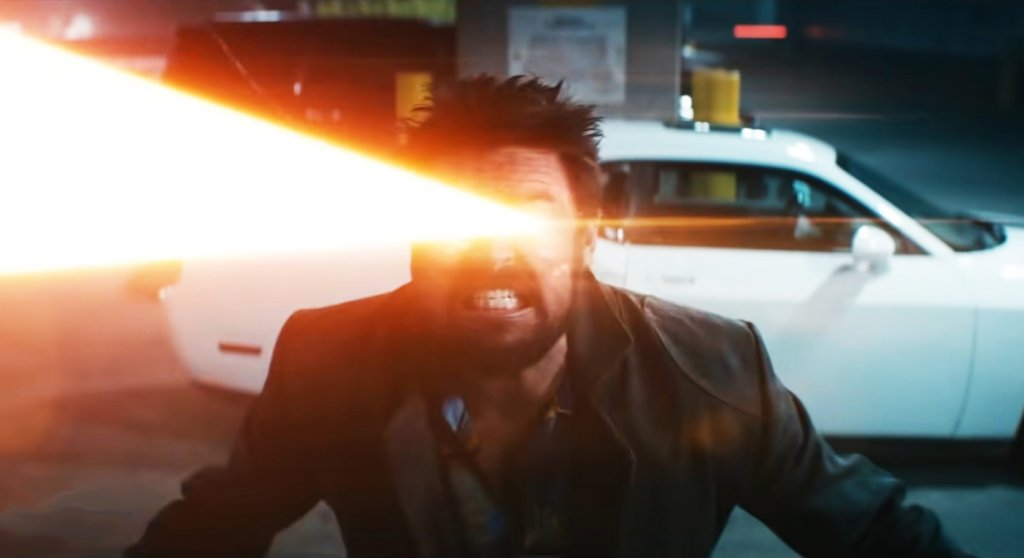 Karl Urban as Billy Butcher with laser eyes in teaser trailer for The Boys season 3