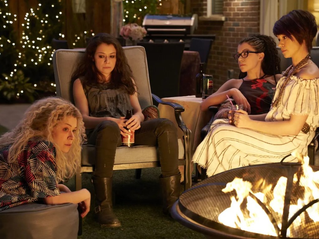 Tatiana Maslany as various characters in season five of Orphan Black