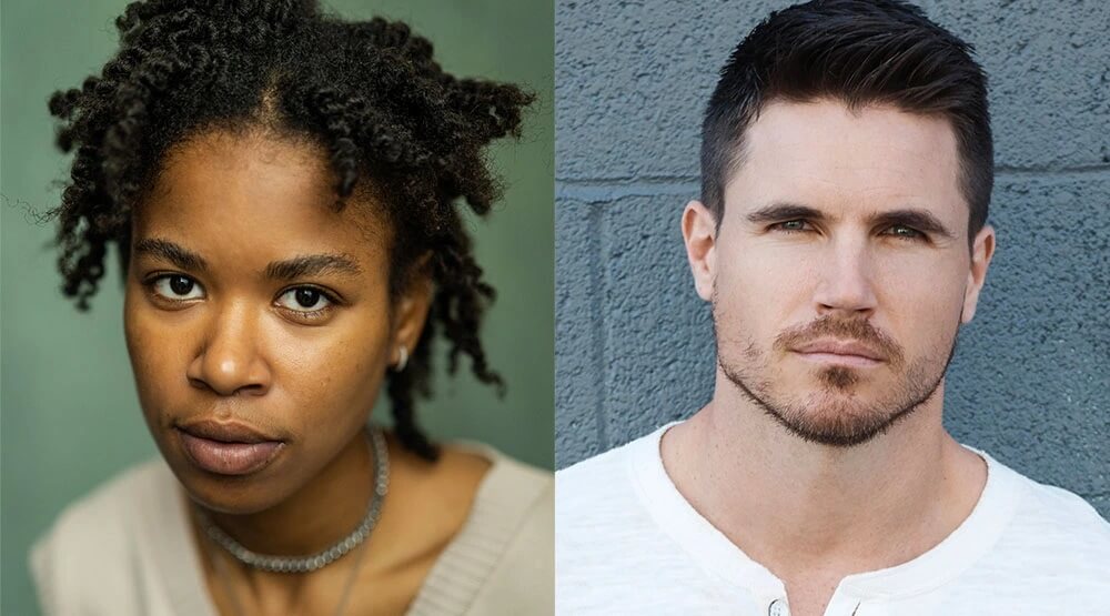 Christelle Elwin and Robbie Amell headshots cast for The Witcher season 3
