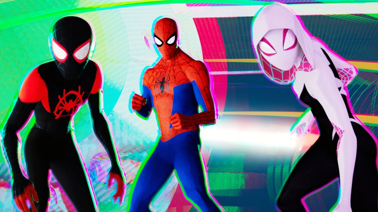 Miles Morales, Peter B. Parker and Gwen-Stacy in Spider-Man: Across the Spider-Verse
