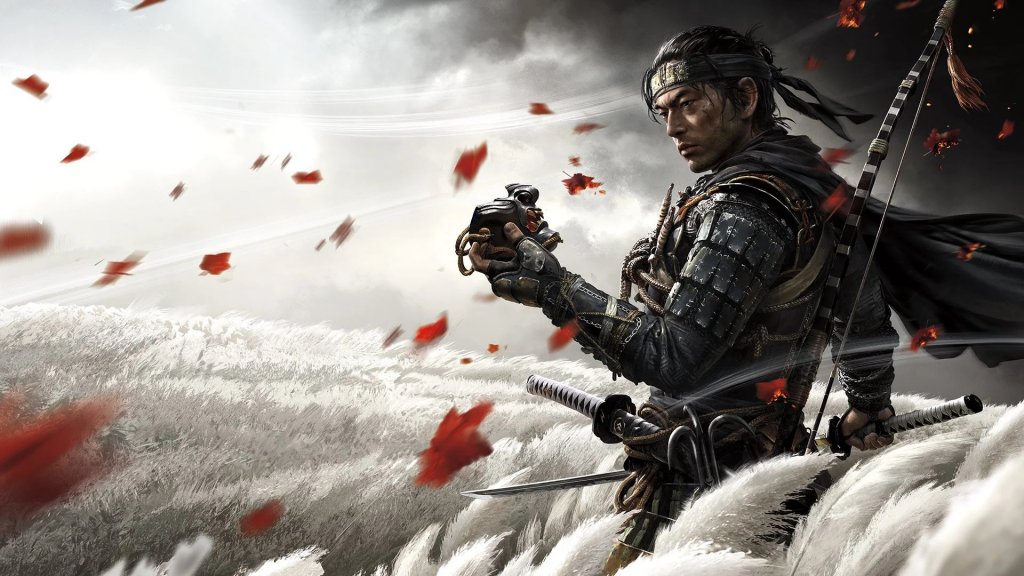 Ghost of Tsushima video game poster