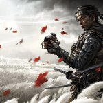 Ghost of Tsushima video game poster