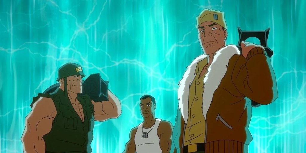 Still from DC Showcase short The Losers