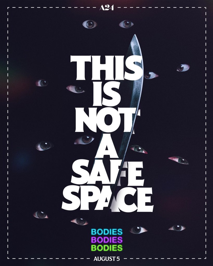 A24 film Bodies Bodies Bodies teaser poster