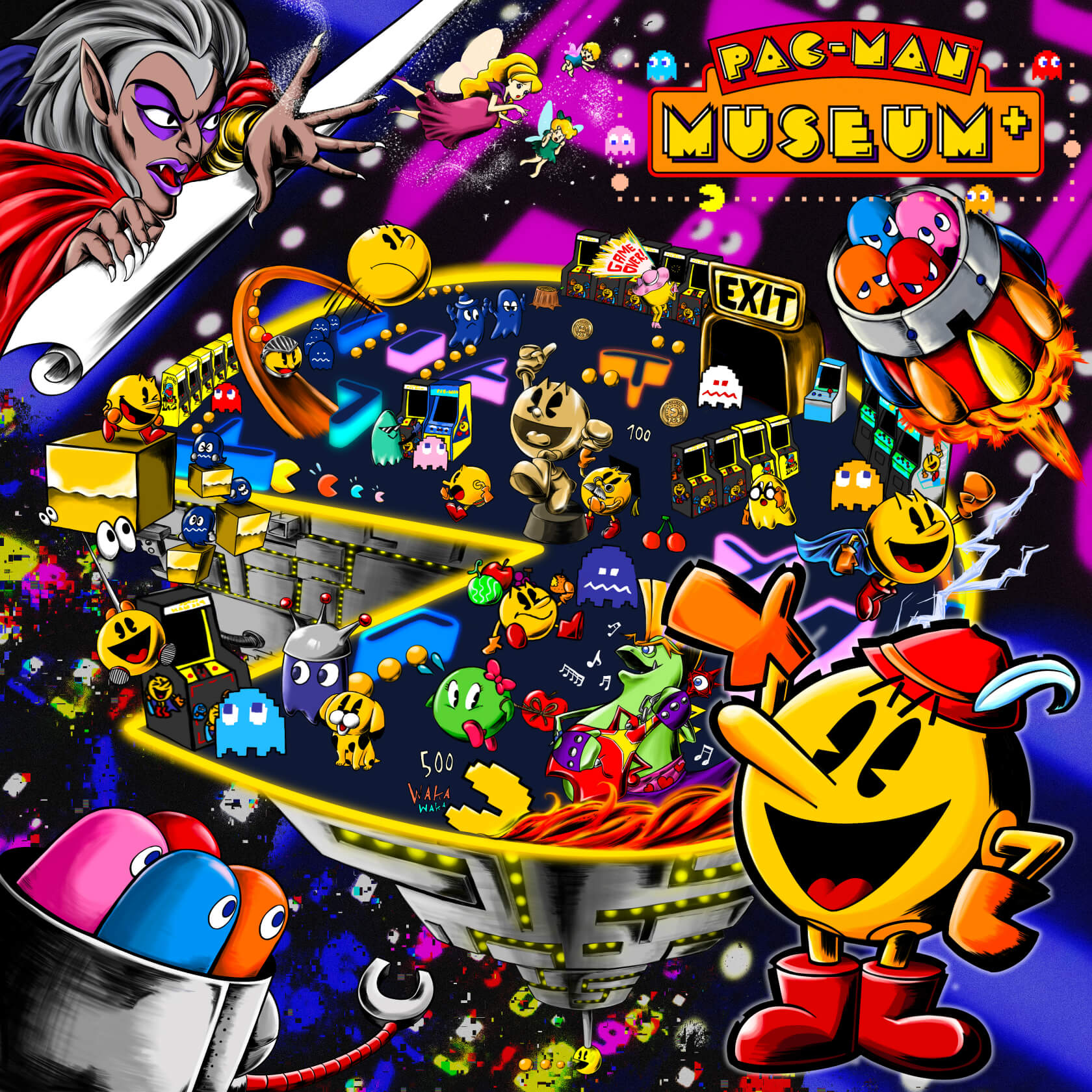 Pacman-museum-plus-artwork