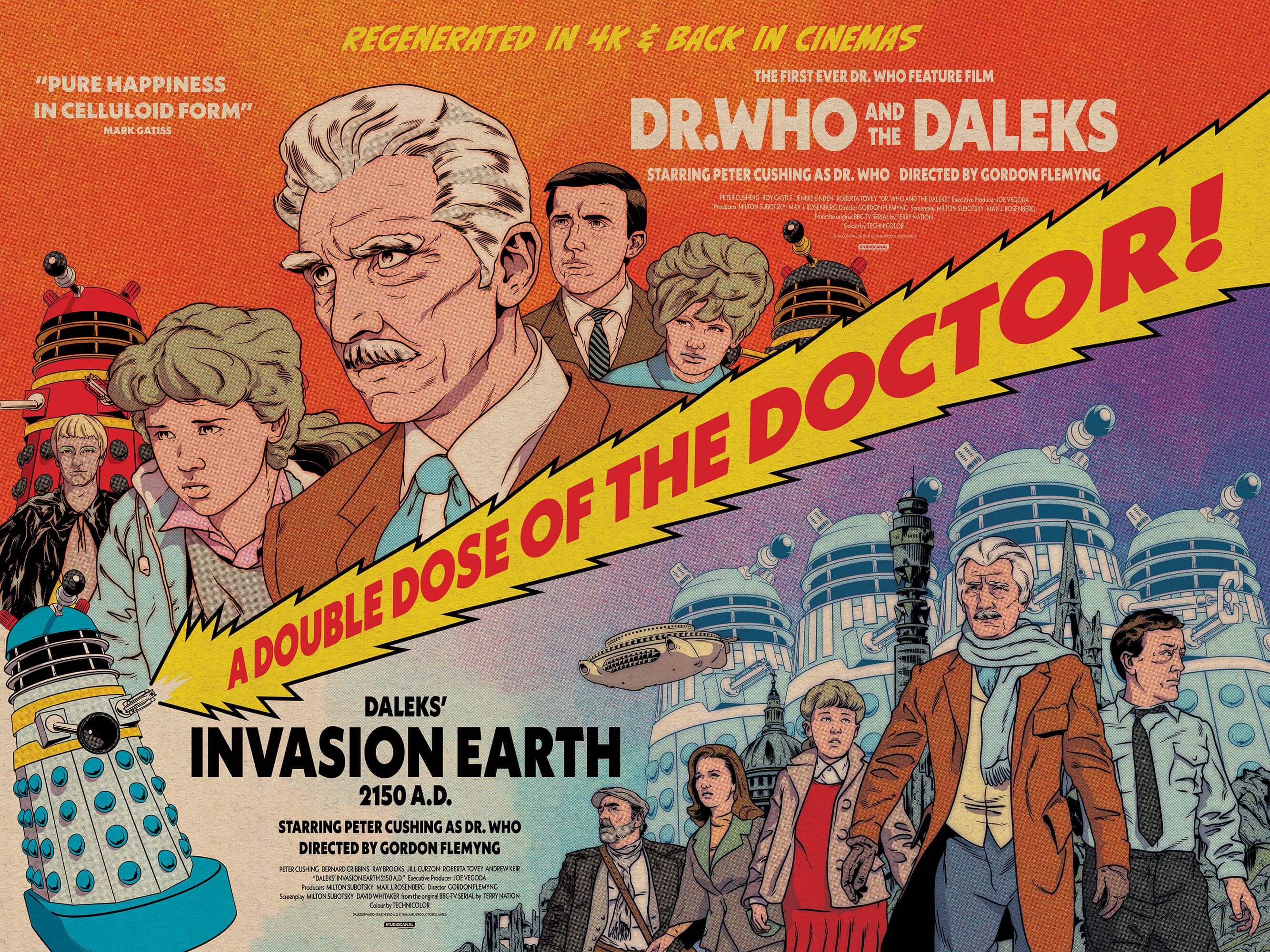 dr who and the daleks poster