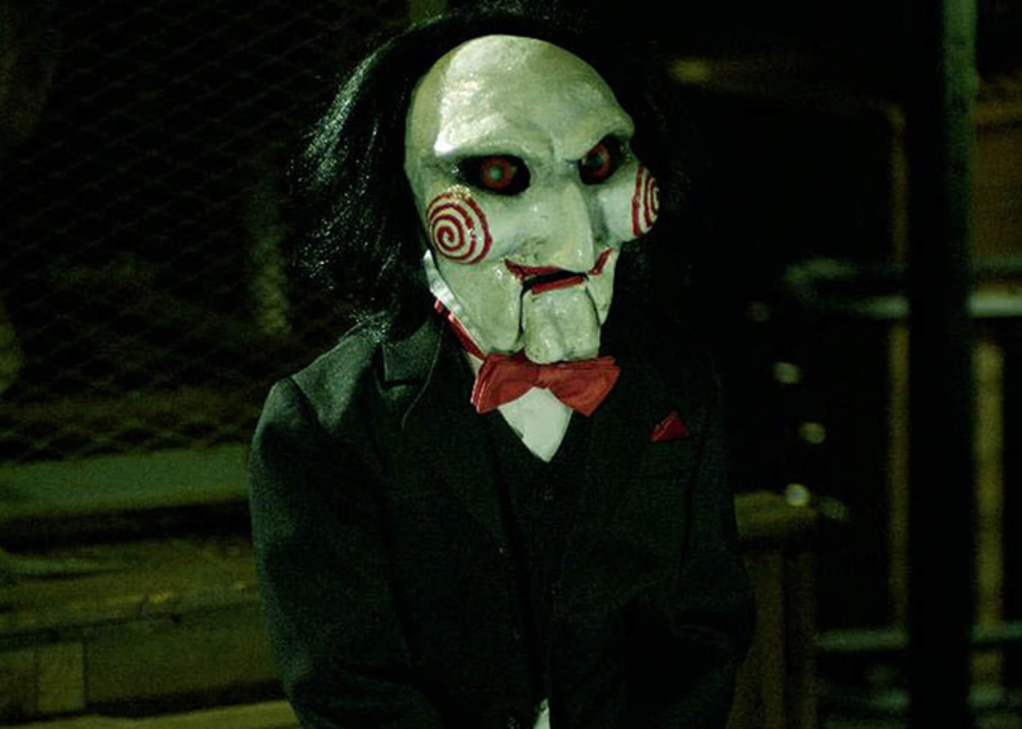 Saw 10 sets release. Still of Jigsaw villain