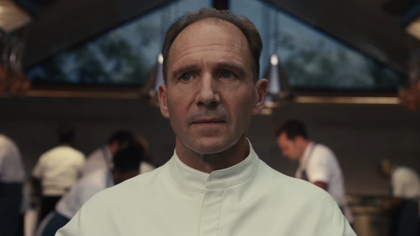 Ralph Fiennes in The Menu first trailer