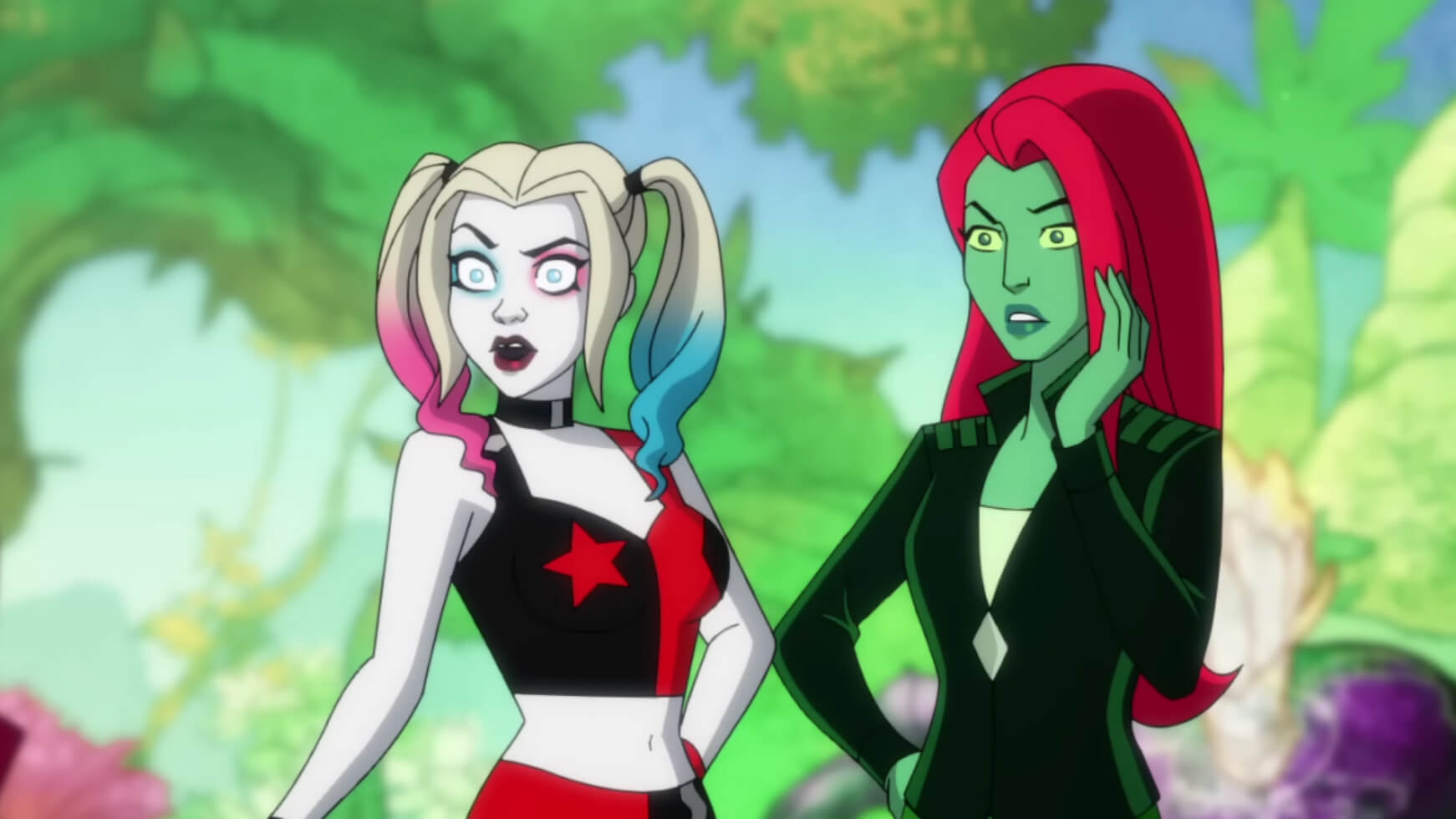 harley quinn and poison ivy in hbo max animated series