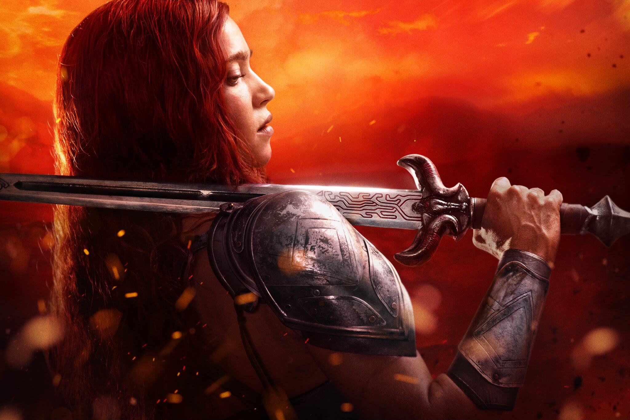 Matilda Lutz first look image as Red Sonja