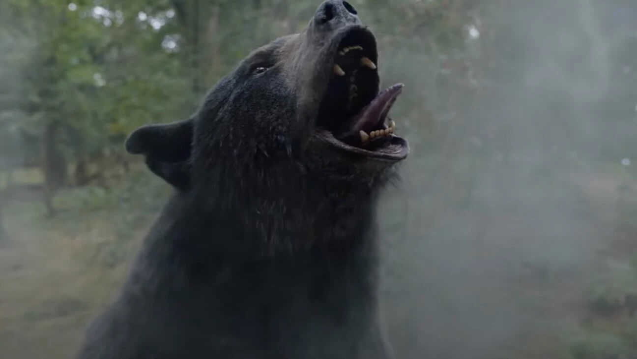 cocaine bear still from trailer directed by elizabeth banks