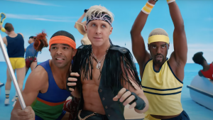 ryan gosling and the kens in barbie film
