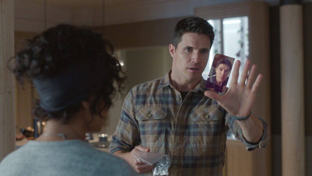robbie amell and andy allo in upload season 3 trailer