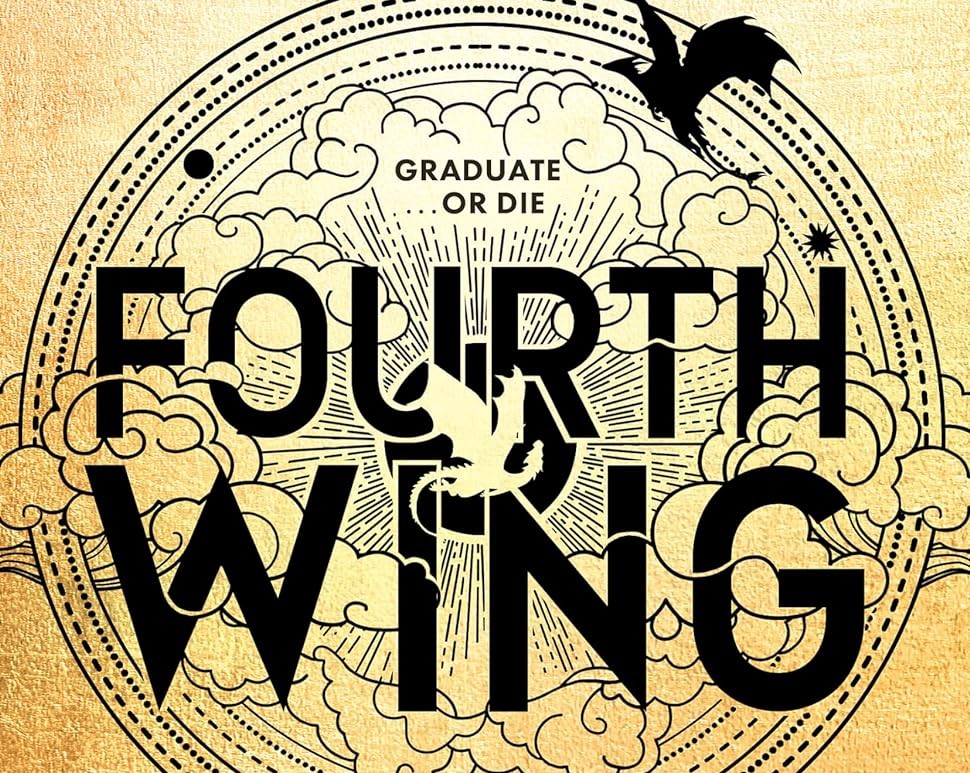 rebecca yarros fantasy novel fourth wing cover