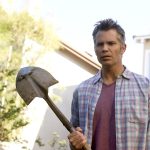 timothy olyphant in santa clarita diet holding spade