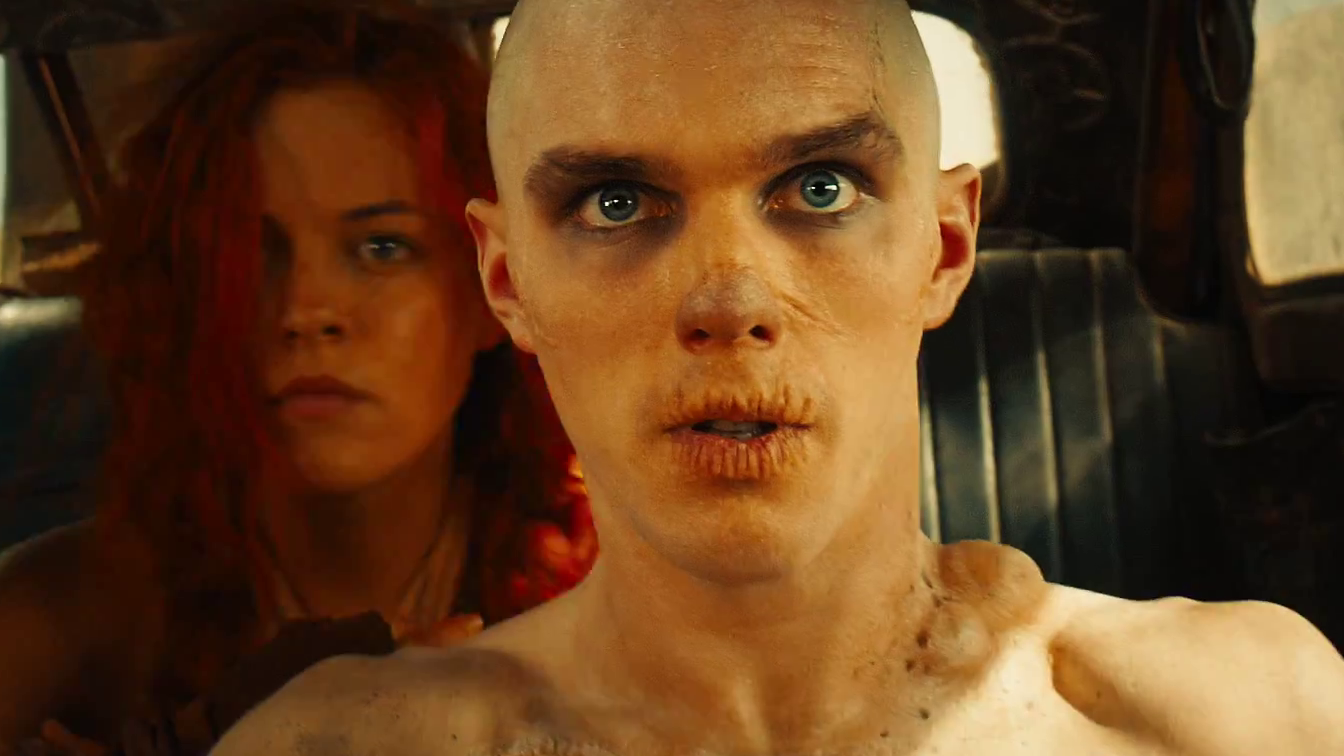 nicholas hoult as nux in mad Max: fury road