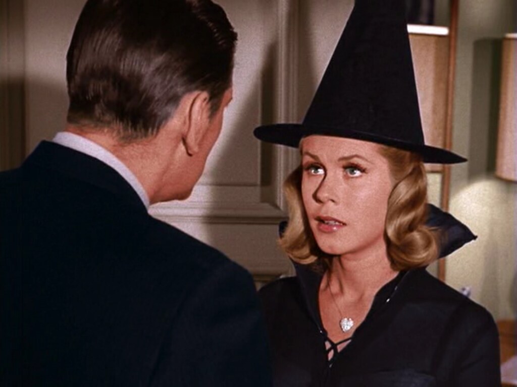 still of samantha stevens in witch hat from 1964 series bewitched