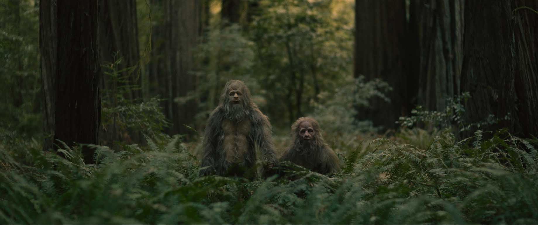 Jesse Eisenberg and Christophe Zajac-Denek in Sasquatch Sunset