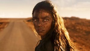 still of anya taylor-joy as furiosa in george miller prequel film furiosa: a mad max saga