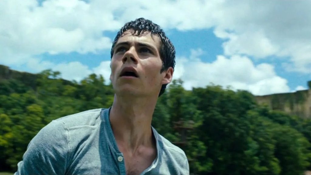 dylan o'brien as thomas in the maze runner