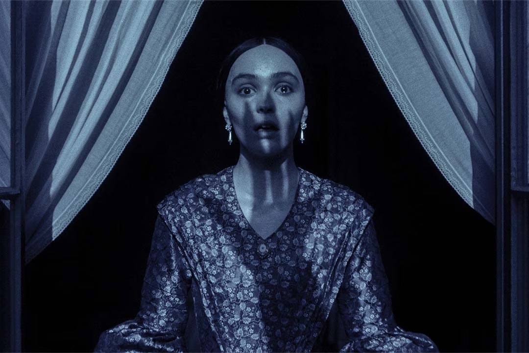lily-rose depp in the nosferatu teaser trailer from robert eggers