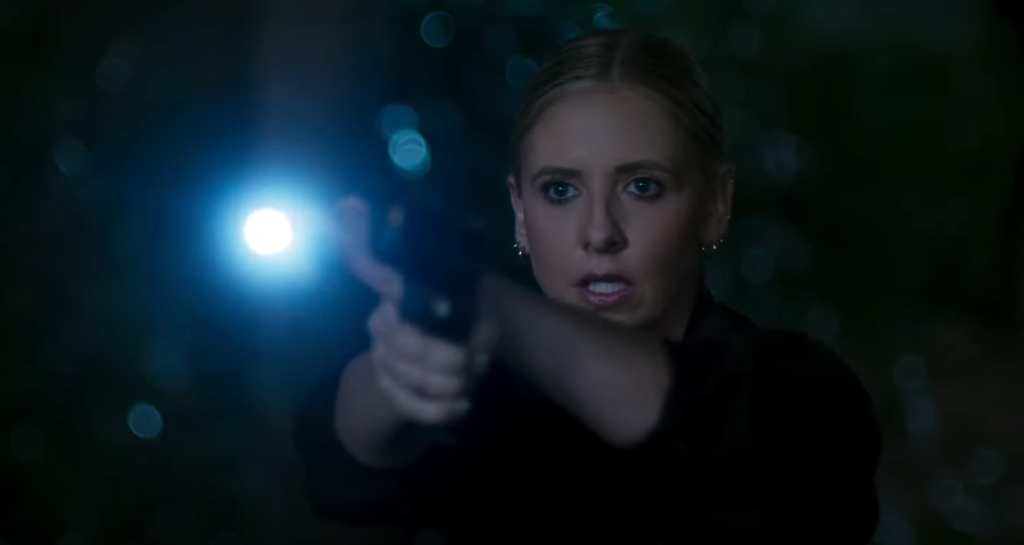 sarah michelle gellar joins dexter: original sin. still from wolf pack series